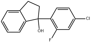 1-(4-Chloro-2-fluorophenyl)-2,3-dihydro-1H-inden-1-ol Structure