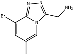 1-{8-bromo-6-methyl-[1,2,4]triazolo[4,3-a]pyridin-3-yl}methanamine Structure