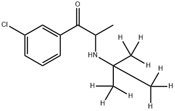 Bupropion-D9 hydrochloride Structure