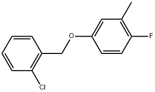 4-[(2-Chlorophenyl)methoxy]-1-fluoro-2-methylbenzene Structure