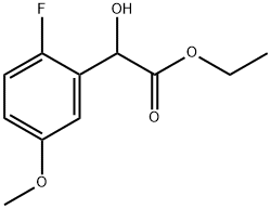 Ethyl 2-fluoro-α-hydroxy-5-methoxybenzeneacetate Structure