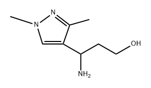 3-Amino-3-(1,3-dimethyl-1h-pyrazol-4-yl)propan-1-ol Structure