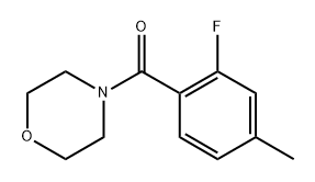 (2-Fluoro-4-methylphenyl)(morpholino)methanone Structure