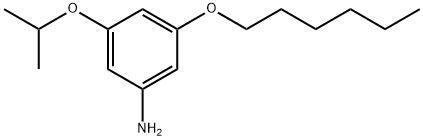 3-(Hexyloxy)-5-(1-methylethoxy)benzenamine Structure