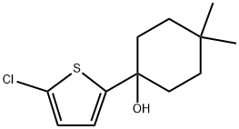 1-(5-chlorothiophen-2-yl)-4,4-dimethylcyclohexanol Structure