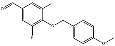 3,5-Difluoro-4-[(4-methoxyphenyl)methoxy]benzaldehyde Structure