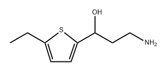 2-Thiophenemethanol, α-(2-aminoethyl)-5-ethyl- Structure