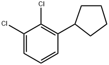 1,2-Dichloro-3-cyclopentylbenzene Structure