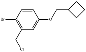 1-Bromo-2-(chloromethyl)-4-(cyclobutylmethoxy)benzene Structure