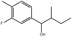 3-Fluoro-4-methyl-α-(1-methylpropyl)benzenemethanol Structure