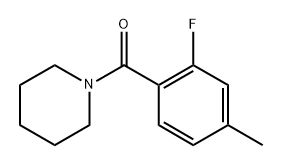 (2-Fluoro-4-methylphenyl)(piperidin-1-yl)methanone 구조식 이미지