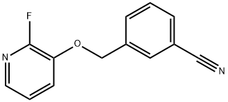 3-[[(2-Fluoro-3-pyridinyl)oxy]methyl]benzonitrile Structure