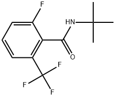 N-(1,1-Dimethylethyl)-2-fluoro-6-(trifluoromethyl)benzamide Structure