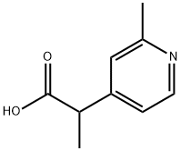 4-Pyridineacetic acid, α,2-dimethyl- Structure