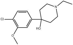 4-(4-Chloro-3-methoxyphenyl)-1-ethyl-4-piperidinol Structure