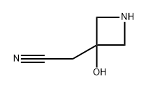 2-(3-hydroxyazetidin-3-yl)acetonitrile 구조식 이미지