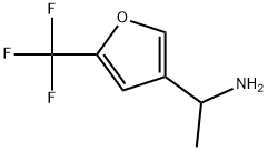 1-(5-(trifluoromethyl)furan-3-yl)ethan-1-amine Structure