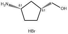 Cyclopentanemethanol, 3-amino-, hydrobromide, (1R-cis)- (9CI) Structure