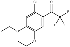 1-(2-Chloro-4,5-diethoxyphenyl)-2,2,2-trifluoroethanone Structure