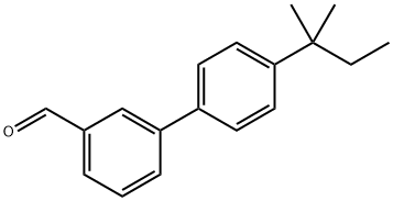 4'-(1,1-Dimethylpropyl)[1,1'-biphenyl]-3-carboxaldehyde Structure