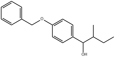 α-(1-Methylpropyl)-4-(phenylmethoxy)benzenemethanol Structure