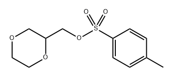 1,4-Dioxane-2-methanol, 2-(4-methylbenzenesulfonate) Structure