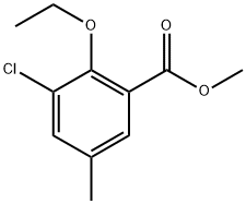 methyl 3-chloro-2-ethoxy-5-methylbenzoate Structure