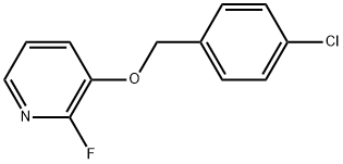 3-[(4-Chlorophenyl)methoxy]-2-fluoropyridine Structure