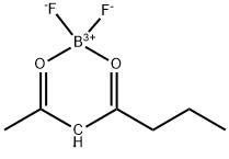 Boron, difluoro(2,4-heptanedionato)- Structure