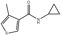 N-Cyclopropyl-4-methyl-3-thiophenecarboxamide Structure