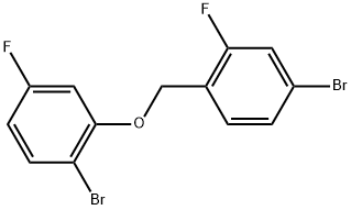 Benzene, 4-bromo-1-[(2-bromo-5-fluorophenoxy)methyl]-2-fluoro- Structure