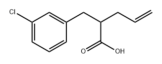 2-(3-Chlorobenzyl)pent-4-enoic acid Structure