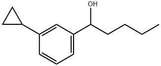 α-Butyl-3-cyclopropylbenzenemethanol Structure