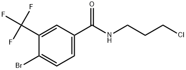 4-Bromo-N-(3-chloropropyl)-3-(trifluoromethyl)benzamide Structure