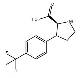 Proline, 3-[4-(trifluoromethyl)phenyl]- 구조식 이미지