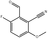 3-Fluoro-2-formyl-6-methoxybenzonitrile Structure