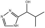 1H-1,2,4-Triazole-5-methanol, α-(1-methylethyl)- Structure