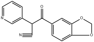 3-(1,3-dioxaindan-5-yl)-3-oxo-2-(pyridin-3-yl)propanenitrile Structure