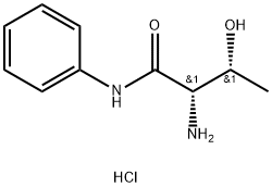 (2S,3R)-2-amino-3-hydroxy-N-phenylbutanamide hydrochloride Structure