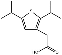 2-(2,5-Diisopropylthiophen-3-yl)acetic acid Structure