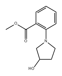 methyl 2-(3-hydroxypyrrolidin-1-yl)benzoate 구조식 이미지