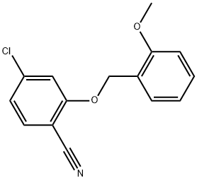 4-Chloro-2-[(2-methoxyphenyl)methoxy]benzonitrile Structure