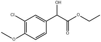 Ethyl 3-chloro-α-hydroxy-4-methoxybenzeneacetate Structure