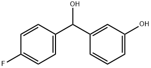 Benzenemethanol, 4-fluoro-α-(3-hydroxyphenyl)- Structure