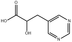 5-Pyrimidinepropanoic acid, α-hydroxy- Structure