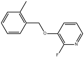 2-Fluoro-3-[(2-methylphenyl)methoxy]pyridine Structure