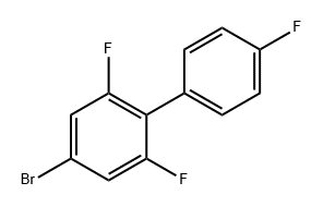 4-Bromo-2,4',6-trifluoro-1,1'-biphenyl Structure