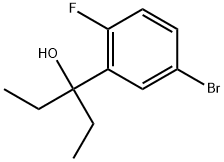 3-(5-bromo-2-fluorophenyl)pentan-3-ol Structure