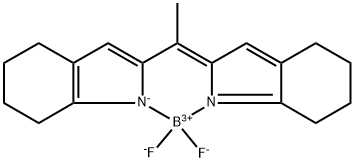 Boron, difluoro[4,5,6,7-tetrahydro-2-[1-(4,5,6,7-tetrahydro-2H-indol-2-ylidene-κN)ethyl]-1H-indolato-κN]-, (T-4)- Structure