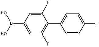 B-(2,4',6-Trifluoro[1,1'-biphenyl]-4-yl)boronic acid Structure